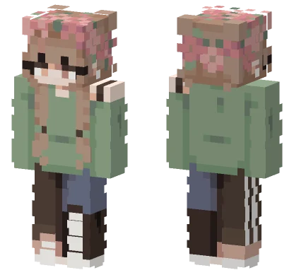 Seasons Flower Crown Minecraft skin