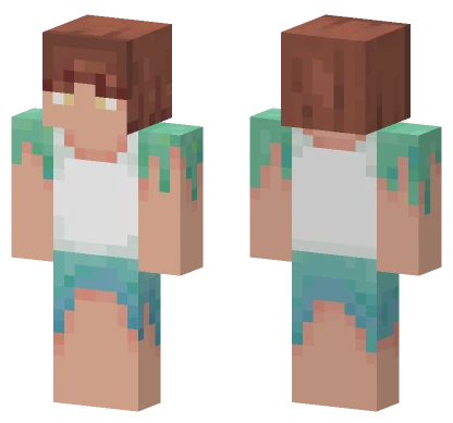 Seaweed Girl Minecraft skin