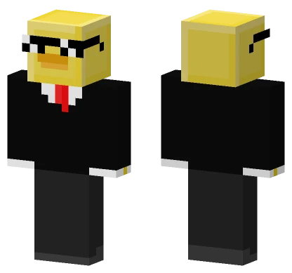 Secret Agent Duck Minecraft skin