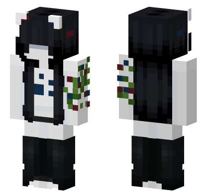 Sganabwha Black and White Minecraft skin