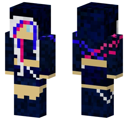 Shadow Girl Minecraft skin