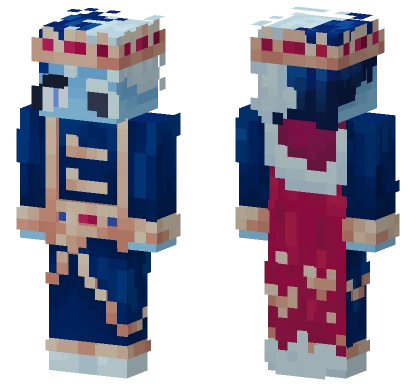 Shadow Milk Cookie V2 Crown Minecraft skin