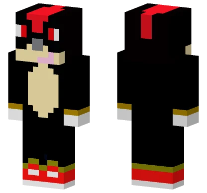 Shadow The Hedgehog Minecraft skin