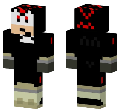 Shadow the Hedgehog Minecraft skin