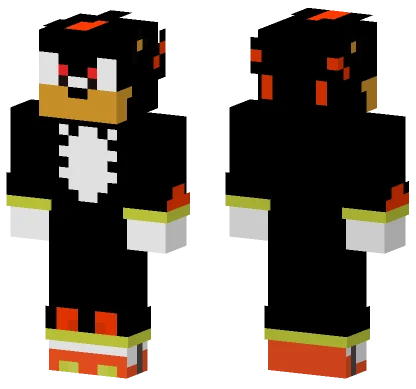 Shadow The Hedgehog Minecraft skin