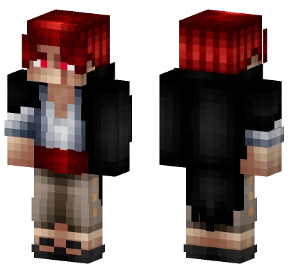 Shanks Red Eyes Minecraft skin