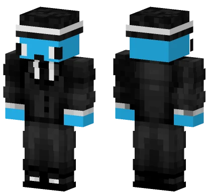 Sharp Black Suit Minecraft skin