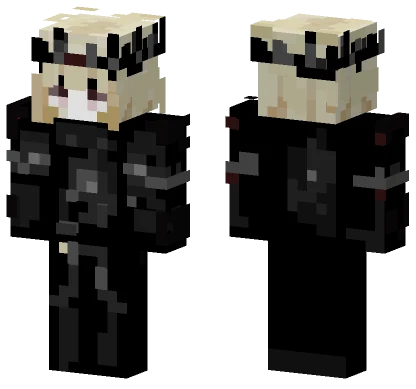 Sharpness Black Outfit Minecraft skin