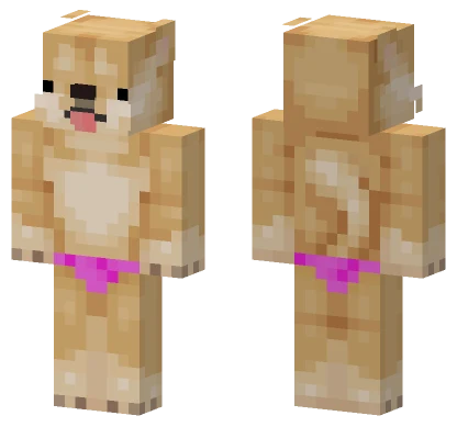Shiba Inu Pet Minecraft skin