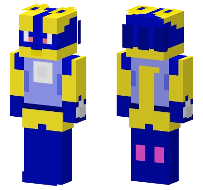 Shiny Lukario Minecraft skin