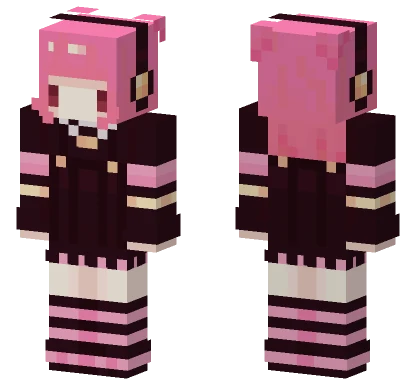 Shion Pink Outfit Minecraft skin