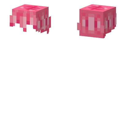 Short Bright Pink Hair Base Minecraft skin