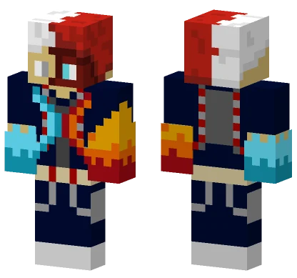 Shoto Todoroki Redesign Minecraft skin