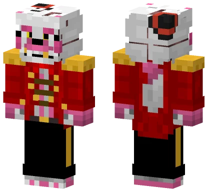 Showtime Foxy V2 Minecraft skin