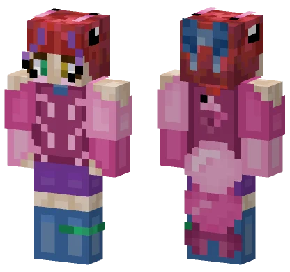 Shrimp Girl Minecraft skin
