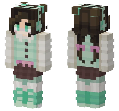 Shubble Mint Mistletoes Minecraft skin