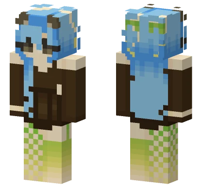 Shy Hedgehog Girl Minecraft skin