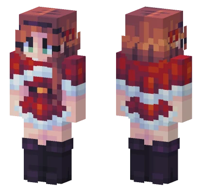 Silent Night Girl Minecraft skin