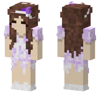 Silver Girl Skin Minecraft skin