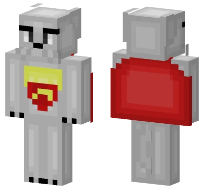 Silver Robot Suit Minecraft skin