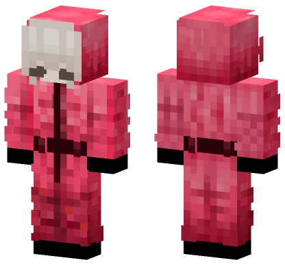 Silver Squid Games Minecraft skin