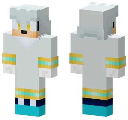Silver the Hedgehog Minecraft skin