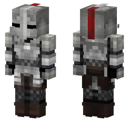 Silver Warrior Minecraft skin
