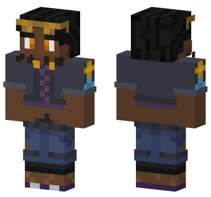 Simone Dark Blue Outfit Minecraft skin