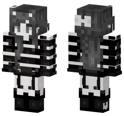 Simone Monochrome Minecraft skin