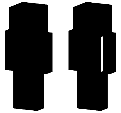 Simple Black and White Minecraft skin