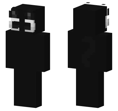 Simple Black and White Minecraft skin