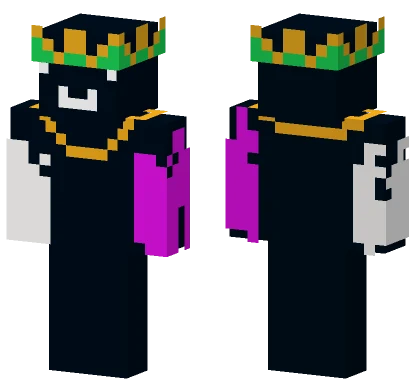 Simple Black and White Figure Minecraft skin