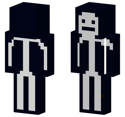 Simple Black and White Outfit Minecraft skin