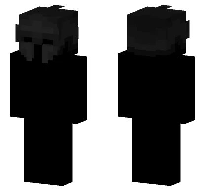 Simple Black Figure Minecraft skin