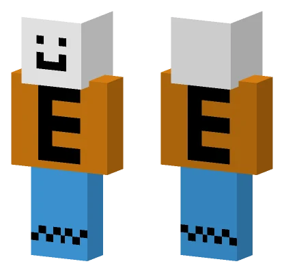 Simple E Skin Minecraft skin
