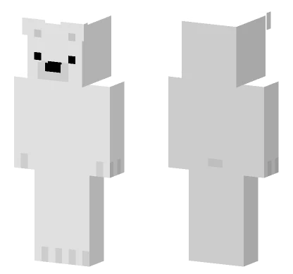 White Ice Bear Minecraft skin