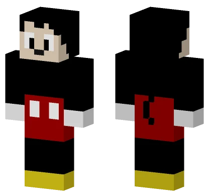Simple Mickey Mouse Minecraft skin