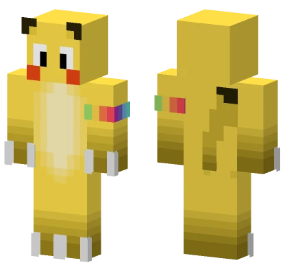 Simple Pikachu Minecraft skin