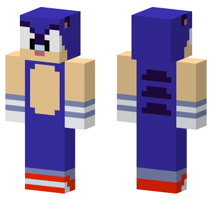 Simple Sonic Minecraft skin