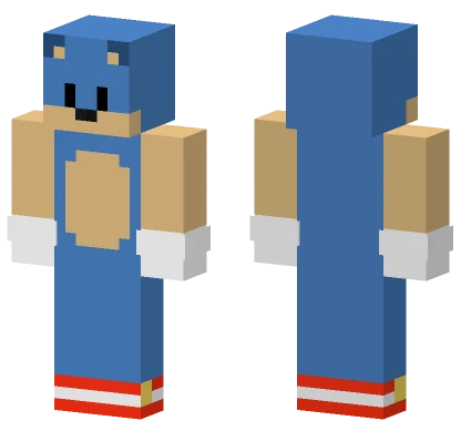 Simple Sonic Skin Minecraft skin