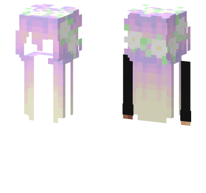 Sipping Sunsets With Flowers Minecraft skin