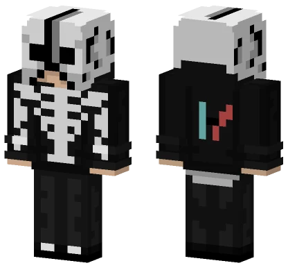 Skeleton Band Outfit Minecraft skin