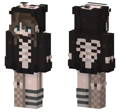 Casual Skeleton Outfit Minecraft skin