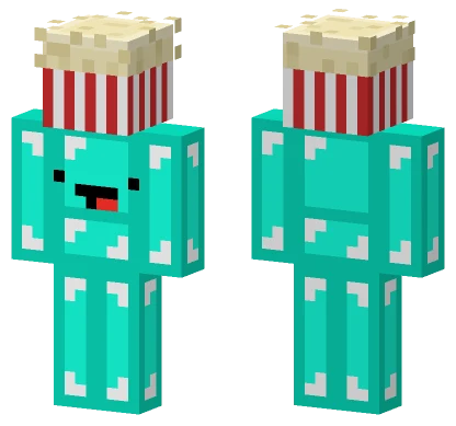 Skeppy Carrying Popcorn Minecraft skin