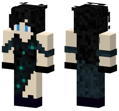 Skulk Queen Minecraft skin