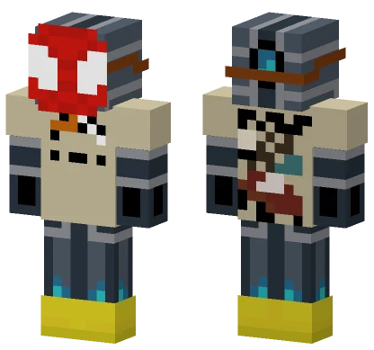Skull Arena Player 1 Blue Minecraft skin