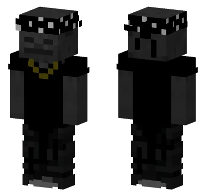 Skull Cowboy Hat Minecraft skin