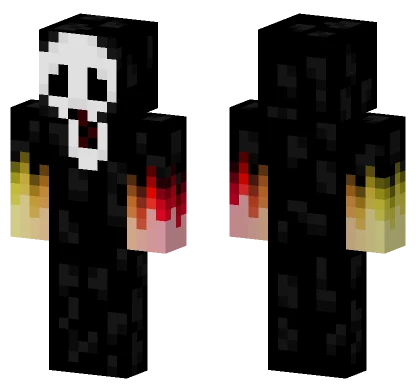 Skull Fire Mage Minecraft skin