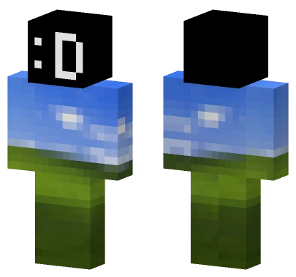 Sky Blue Landscape Minecraft skin