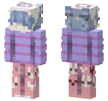 Sleepy Zzz Cat Minecraft skin